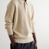 Ribbed Cashmere Polo Shirt - FR