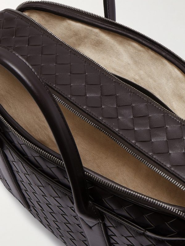 Getaway Intrecciato Leather Briefcase - E1 Getaway Intrecciato Leather Briefcase - E1