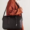 Getaway Intrecciato Leather Briefcase - OU Getaway Intrecciato Leather Briefcase - OU