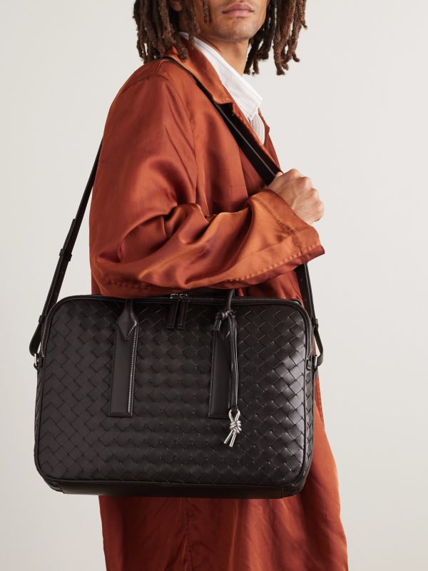Getaway Intrecciato Leather Briefcase - OU Getaway Intrecciato Leather Briefcase - OU