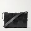 Cassette Intrecciato Leather Messenger Bag Cassette Intrecciato Leather Messenger Bag
