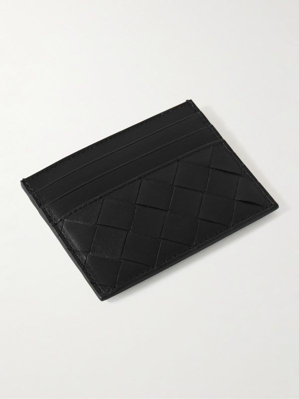 Intrecciato Leather Cardholder - BK