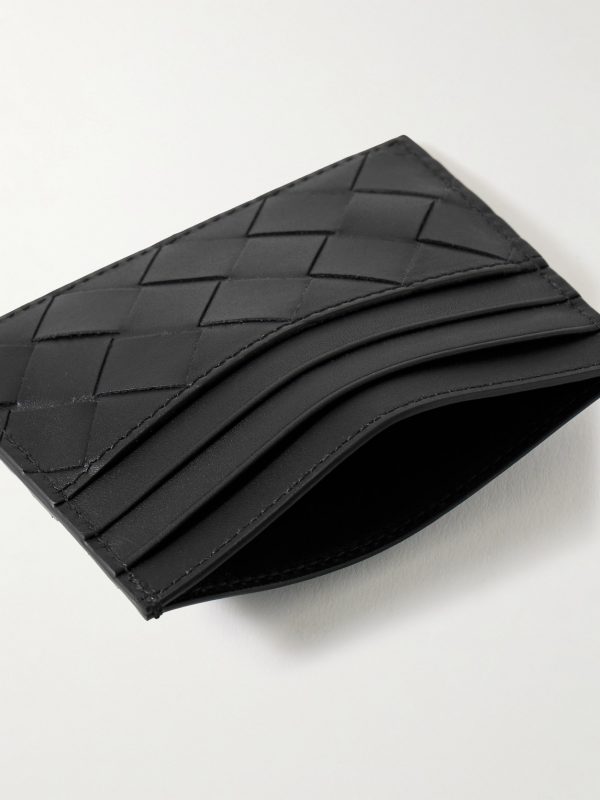 Intrecciato Leather Cardholder - E1