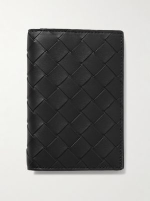 Intrecciato Leather Passport Holder