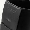 Small E/W Arco Intrecciato Leather Tote Bag - CU