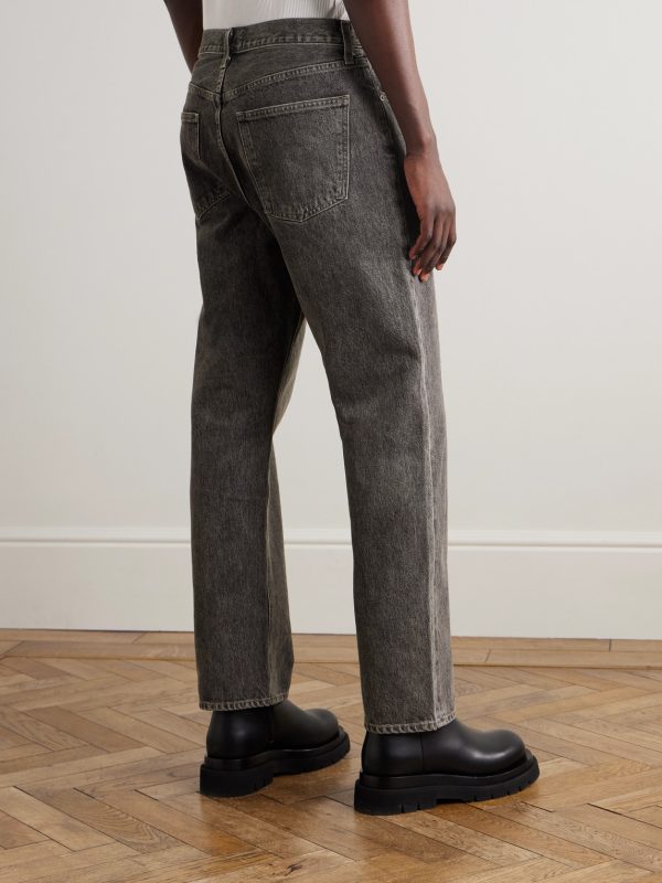 90's Straight-Leg Distressed Jeans - BK 90's Straight-Leg Distressed Jeans - BK