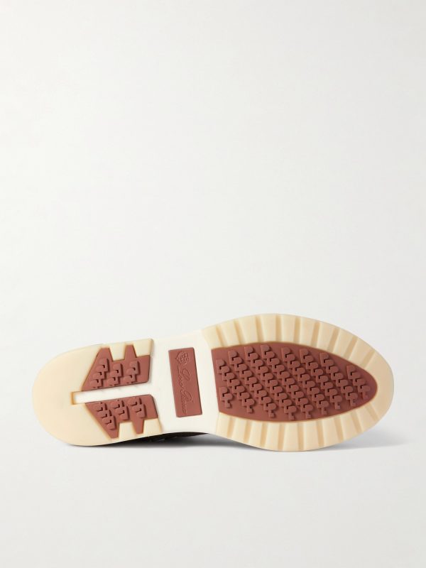 360 Flexy Walk Suede-Trimmed Knitted Wool Sneakers - E1