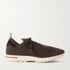 360 Flexy Walk Suede-Trimmed Knitted Wool Sneakers