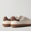 Tennis Walk Suede-Trimmed Leather Sneakers - BK