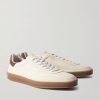 Tennis Walk Suede-Trimmed Leather Sneakers - FR