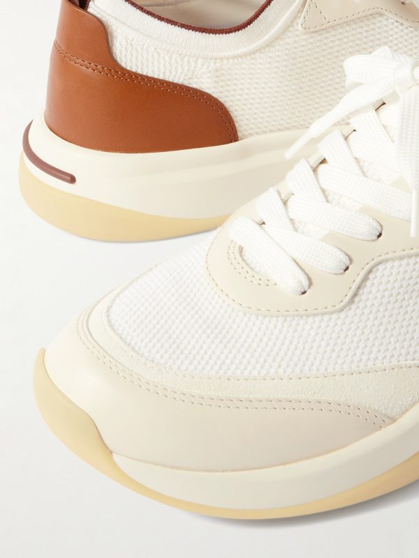 410 LP Walk Leather-Trimmed Wish® Wool Sneakers - CU 410 LP Walk Leather-Trimmed Wish® Wool Sneakers - CU