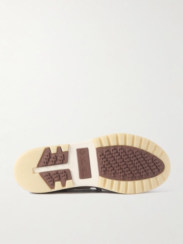 360 Flexy Walk Suede-Trimmed Knitted Wool Sneakers - E1 360 Flexy Walk Suede-Trimmed Knitted Wool Sneakers - E1
