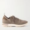 360 Flexy Walk Suede-Trimmed Knitted Wool Sneakers 360 Flexy Walk Suede-Trimmed Knitted Wool Sneakers