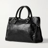Le City Medium Arena Textured-Leather Tote - BK