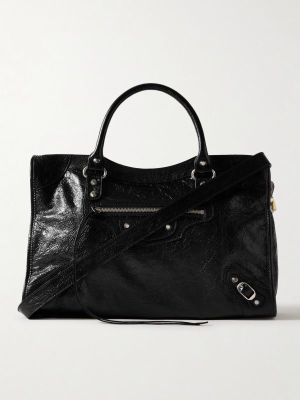 Le City Medium Arena Textured-Leather Tote