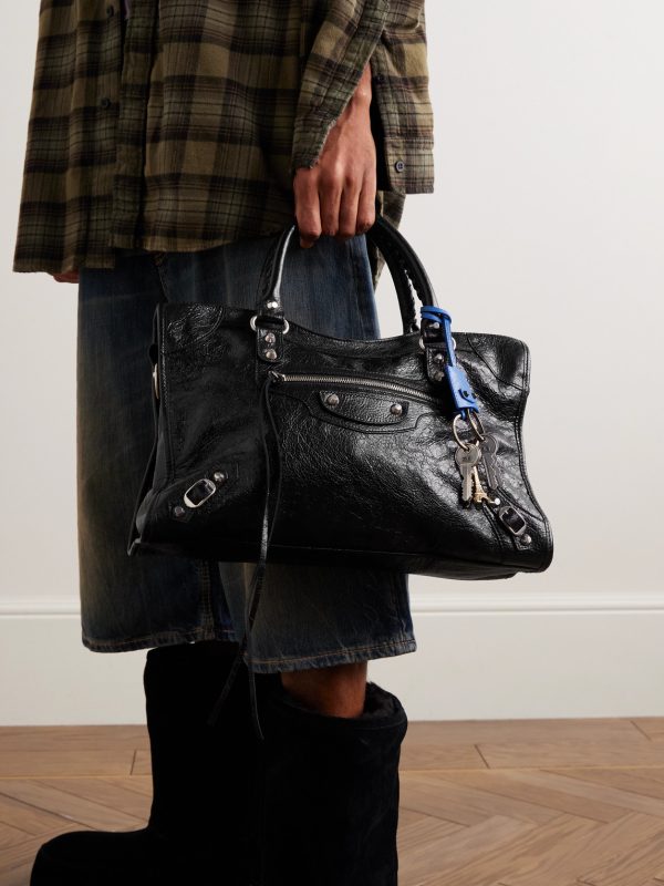 Le City Medium Arena Textured-Leather Tote - OU