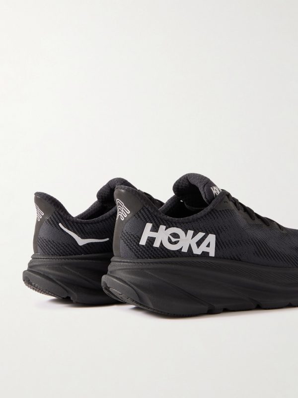 Clifton 9 Rubber-Trimmed Recycled-GORE-TEX Invisible Fit Sneakers - BK Clifton 9 Rubber-Trimmed Recycled-GORE-TEX Invisible Fit Sneakers - BK