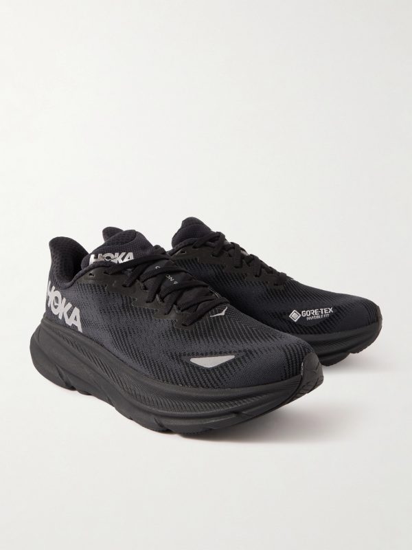 Clifton 9 Rubber-Trimmed Recycled-GORE-TEX Invisible Fit Sneakers - FR Clifton 9 Rubber-Trimmed Recycled-GORE-TEX Invisible Fit Sneakers - FR