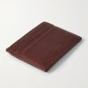 Heritage Logo-Debossed Full-Grain Leather Cardholder - BK Heritage Logo-Debossed Full-Grain Leather Cardholder - BK