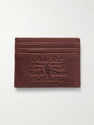 Heritage Logo-Debossed Full-Grain Leather Cardholder Heritage Logo-Debossed Full-Grain Leather Cardholder