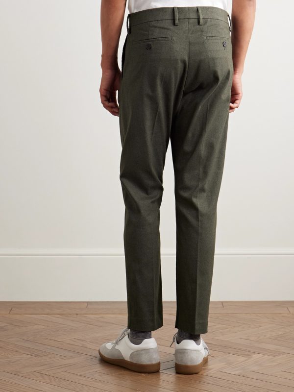 Bill 1067 Tapered Pleated Woven Chinos - BK Bill 1067 Tapered Pleated Woven Chinos - BK