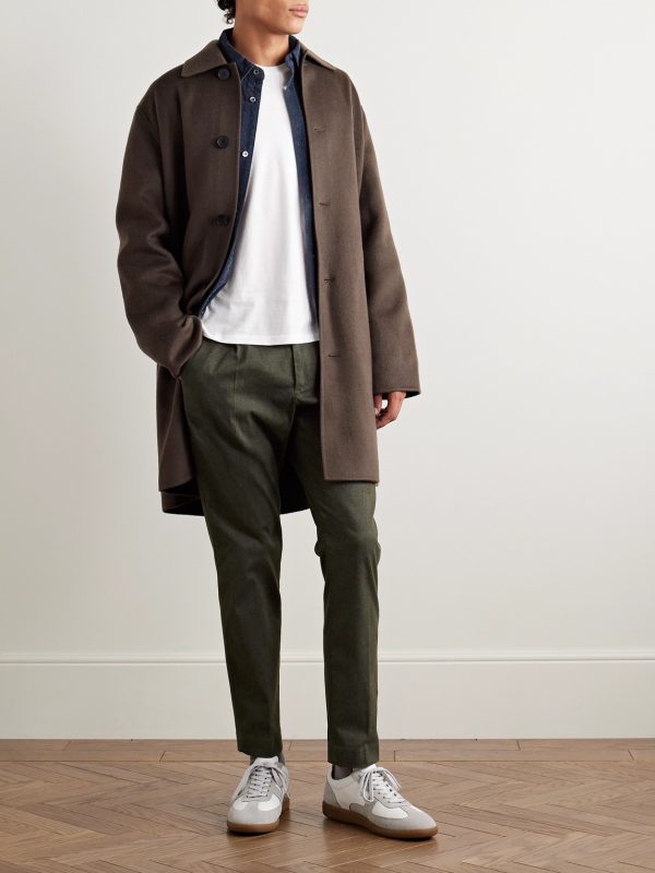 Bill 1067 Tapered Pleated Woven Chinos - OU Bill 1067 Tapered Pleated Woven Chinos - OU