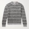 Striped Mohair-Blend Sweater Striped Mohair-Blend Sweater
