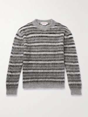 Striped Mohair-Blend Sweater Striped Mohair-Blend Sweater