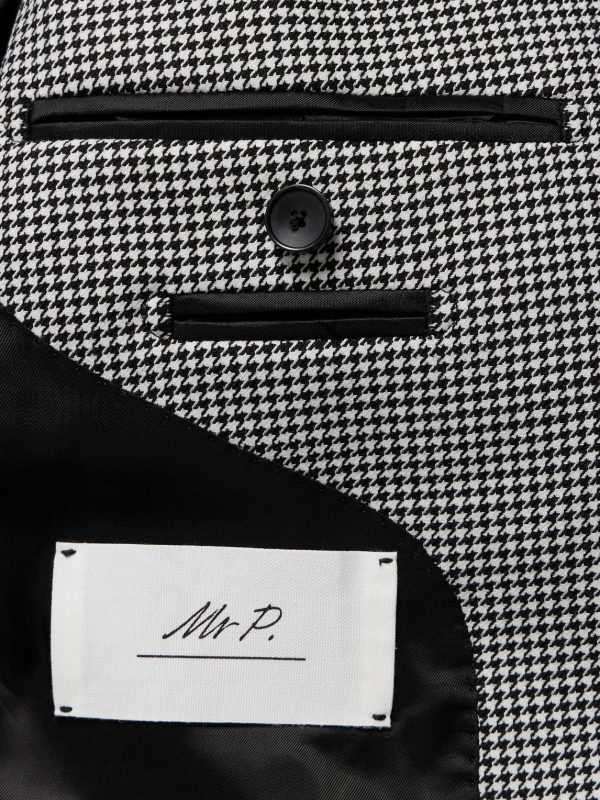 Slim-Fit Puppytooth Twill Suit Jacket - E1 Slim-Fit Puppytooth Twill Suit Jacket - E1