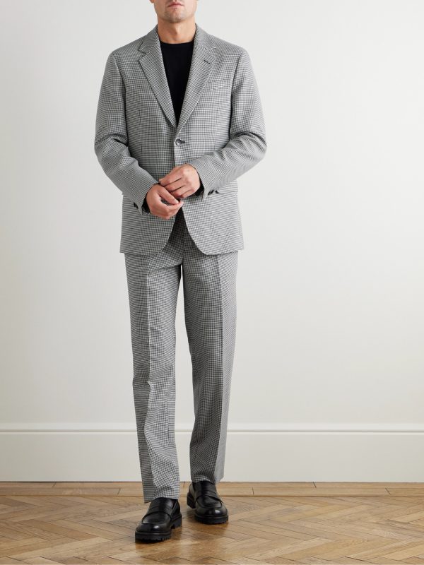 Slim-Fit Puppytooth Twill Suit Jacket - OU Slim-Fit Puppytooth Twill Suit Jacket - OU