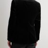 Slim-Fit Twill-Trimmed Cotton-Velvet Tuxedo Jacket - BK