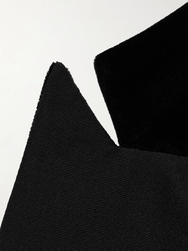 Slim-Fit Twill-Trimmed Cotton-Velvet Tuxedo Jacket - E1