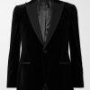 Slim-Fit Twill-Trimmed Cotton-Velvet Tuxedo Jacket