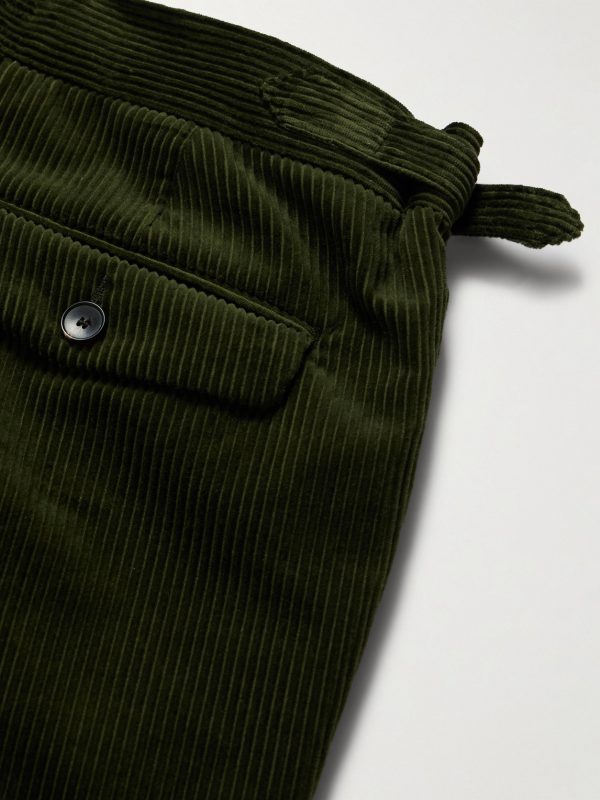 Slim-Fit Straight-Leg Cotton and Cashmere-Blend Corduroy Tuxedo Trousers - CU Slim-Fit Straight-Leg Cotton and Cashmere-Blend Corduroy Tuxedo Trousers - CU