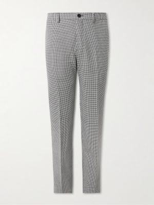 Slim-Fit Straight-Leg Puppytooth Twill Suit Trousers Slim-Fit Straight-Leg Puppytooth Twill Suit Trousers