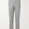 Slim-Fit Prince of Wales Checked Wool-Flannel Suit Trousers Slim-Fit Prince of Wales Checked Wool-Flannel Suit Trousers