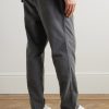 Daniel Tapered Pleated Organic Cotton-Blend Moleskin Trousers - BK Daniel Tapered Pleated Organic Cotton-Blend Moleskin Trousers - BK