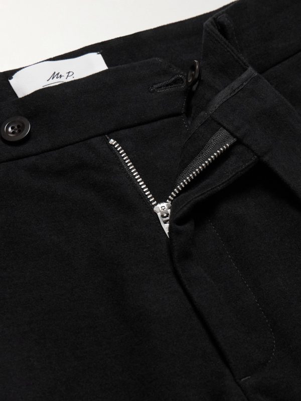 Daniel Tapered Pleated Organic Cotton-Blend Moleskin Trousers - CU