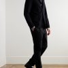 Daniel Tapered Pleated Organic Cotton-Blend Moleskin Trousers - OU