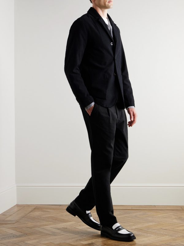 Daniel Tapered Pleated Organic Cotton-Blend Moleskin Trousers - OU