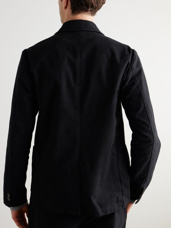 Organic Cotton-Blend Moleskin Suit Jacket - BK Organic Cotton-Blend Moleskin Suit Jacket - BK