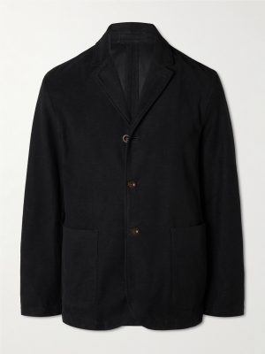 Organic Cotton-Blend Moleskin Suit Jacket Organic Cotton-Blend Moleskin Suit Jacket