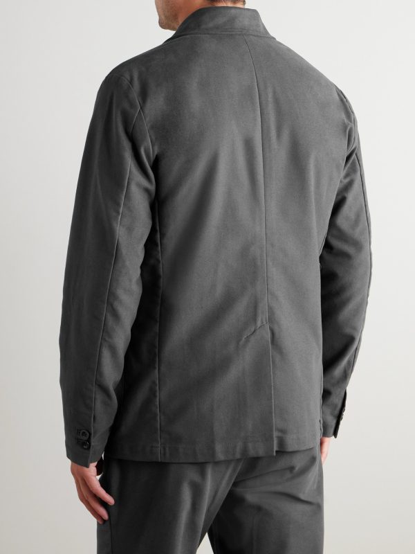 Organic Cotton-Blend Moleskin Suit Jacket - BK Organic Cotton-Blend Moleskin Suit Jacket - BK