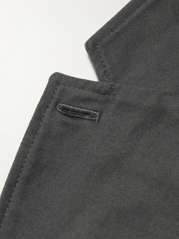 Organic Cotton-Blend Moleskin Suit Jacket - E1 Organic Cotton-Blend Moleskin Suit Jacket - E1