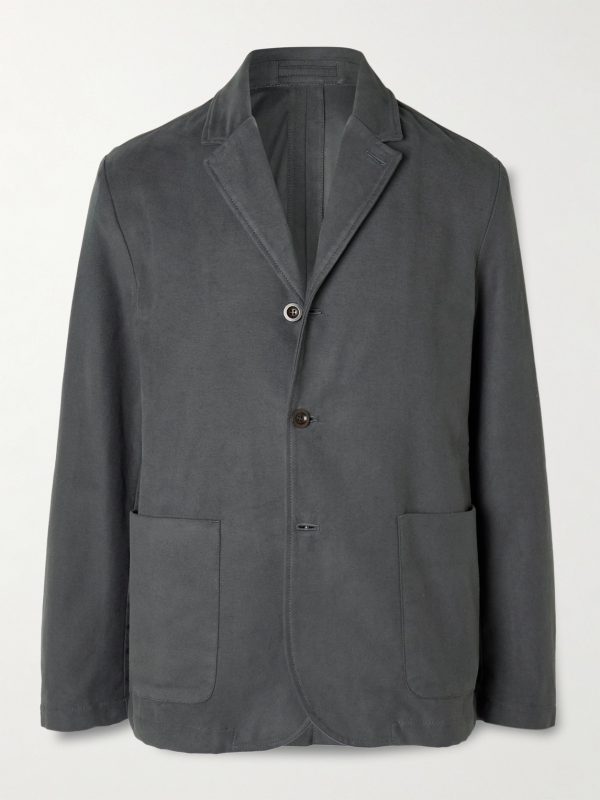Organic Cotton-Blend Moleskin Suit Jacket Organic Cotton-Blend Moleskin Suit Jacket