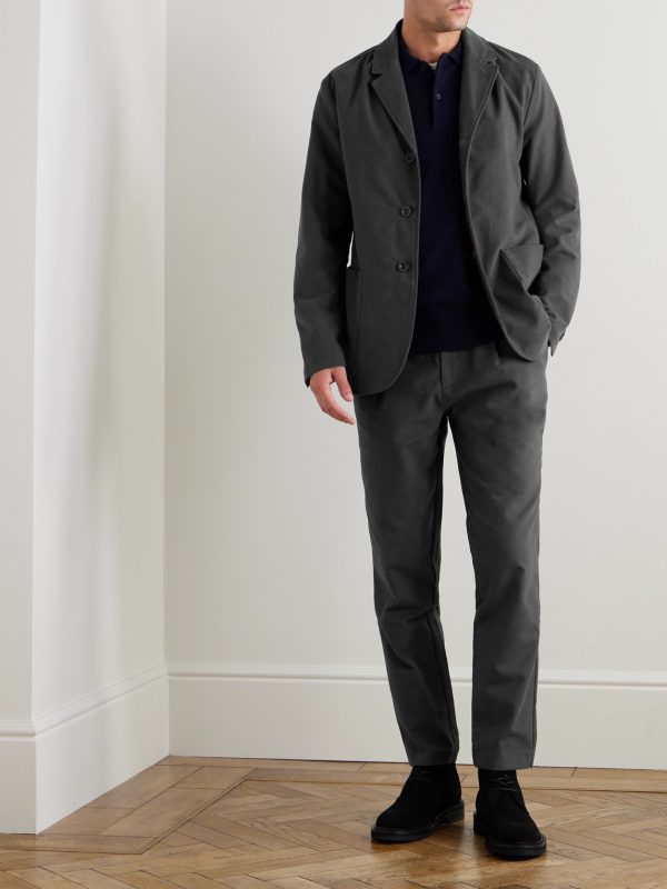 Organic Cotton-Blend Moleskin Suit Jacket - OU Organic Cotton-Blend Moleskin Suit Jacket - OU