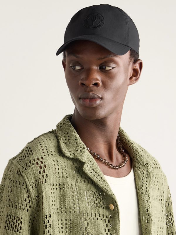 Logo-Appliquéd Shell Baseball Cap - OU