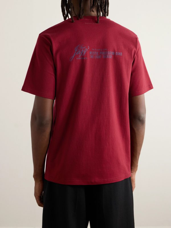 Howard Appliquéd Printed Organic Cotton-Jersey T-Shirt - BK