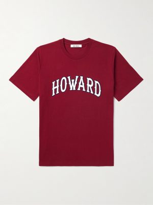 Howard Appliquéd Printed Organic Cotton-Jersey T-Shirt