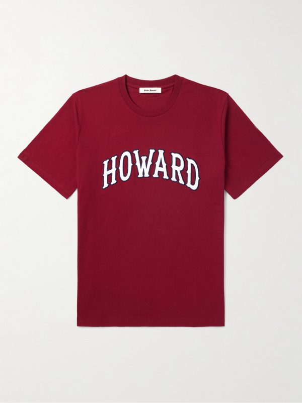 Howard Appliquéd Printed Organic Cotton-Jersey T-Shirt
